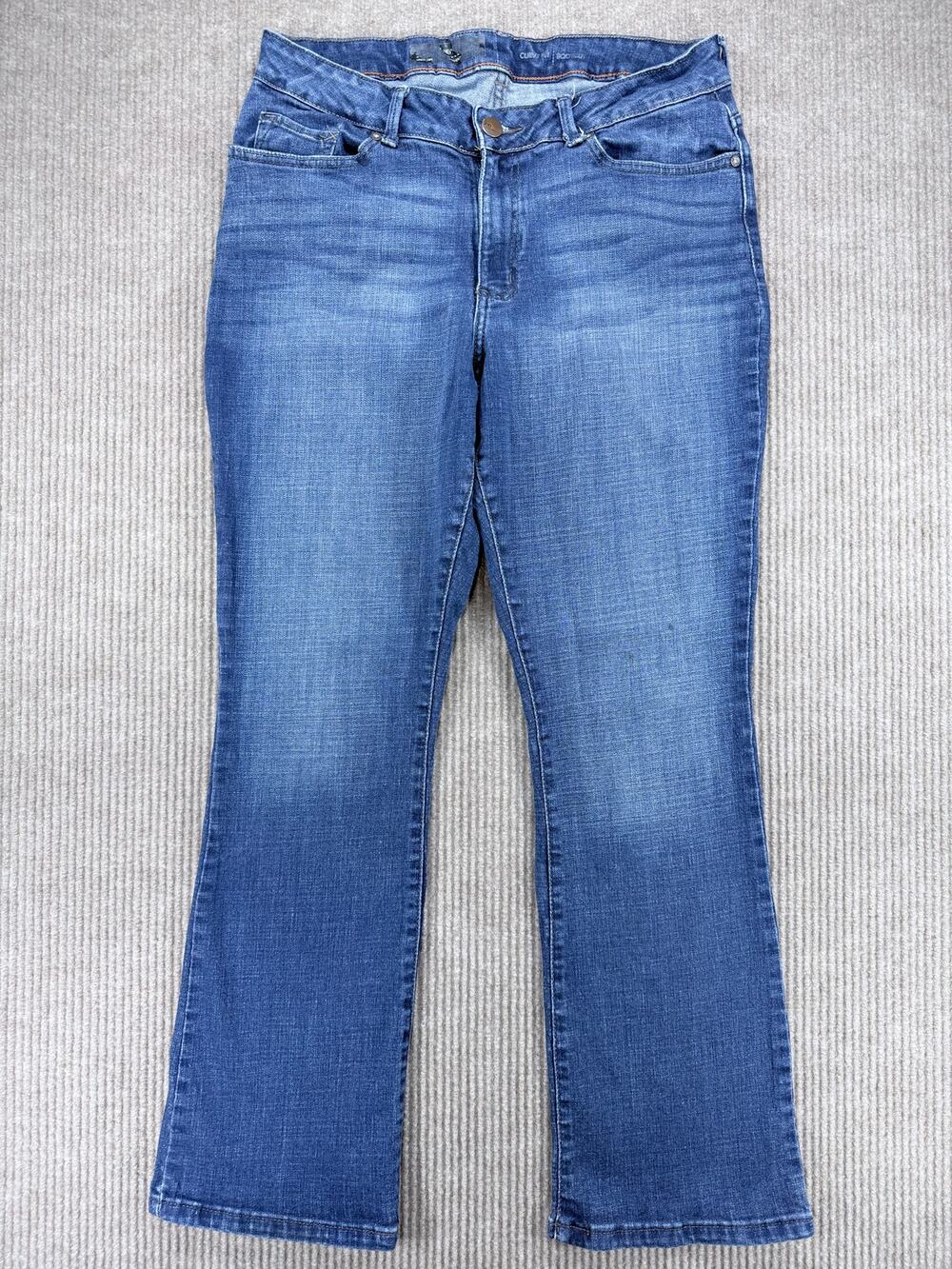 Lee Modern Series Curvy Fit Bootcut Jeans Blue 14